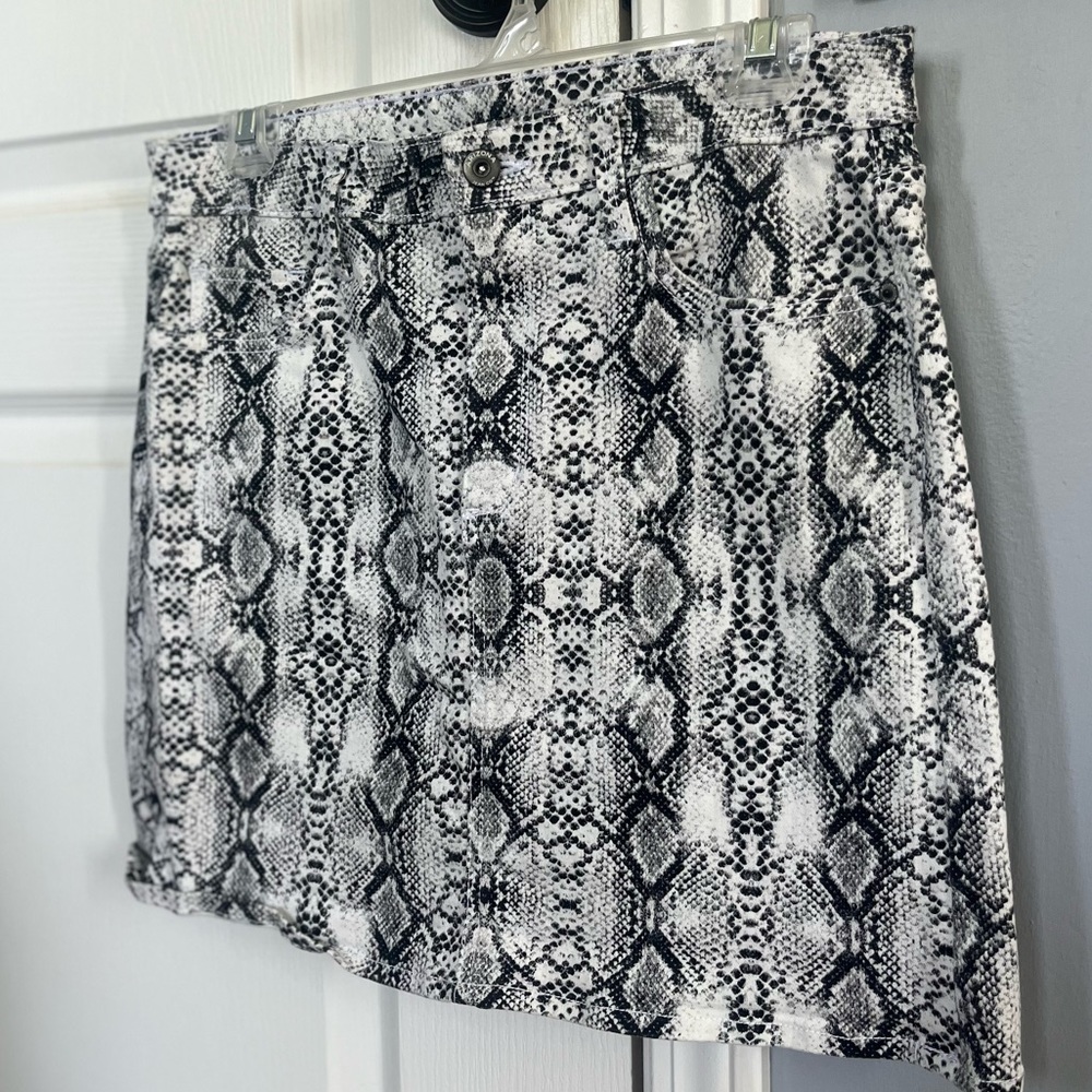 Snake Print Skirt
